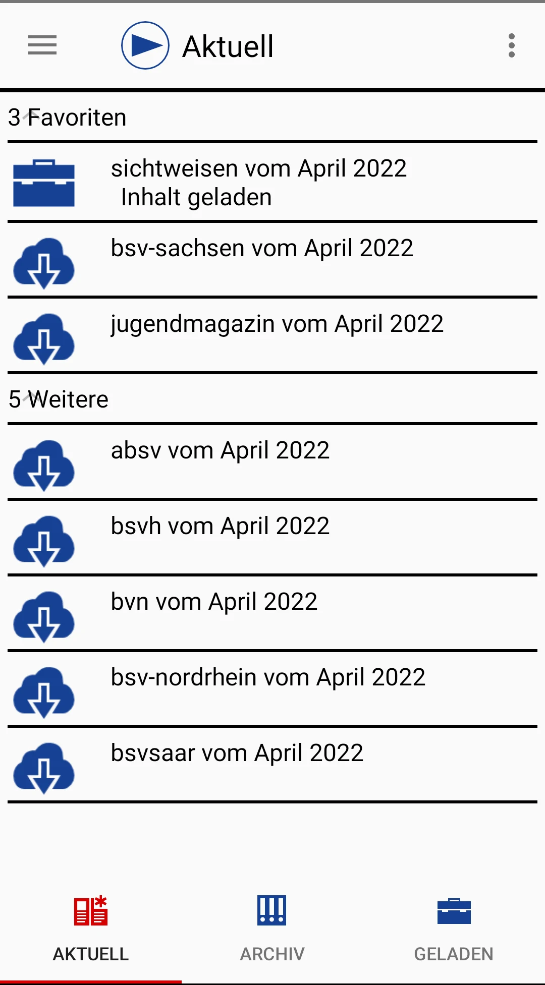 DBSV-Inform screenshot