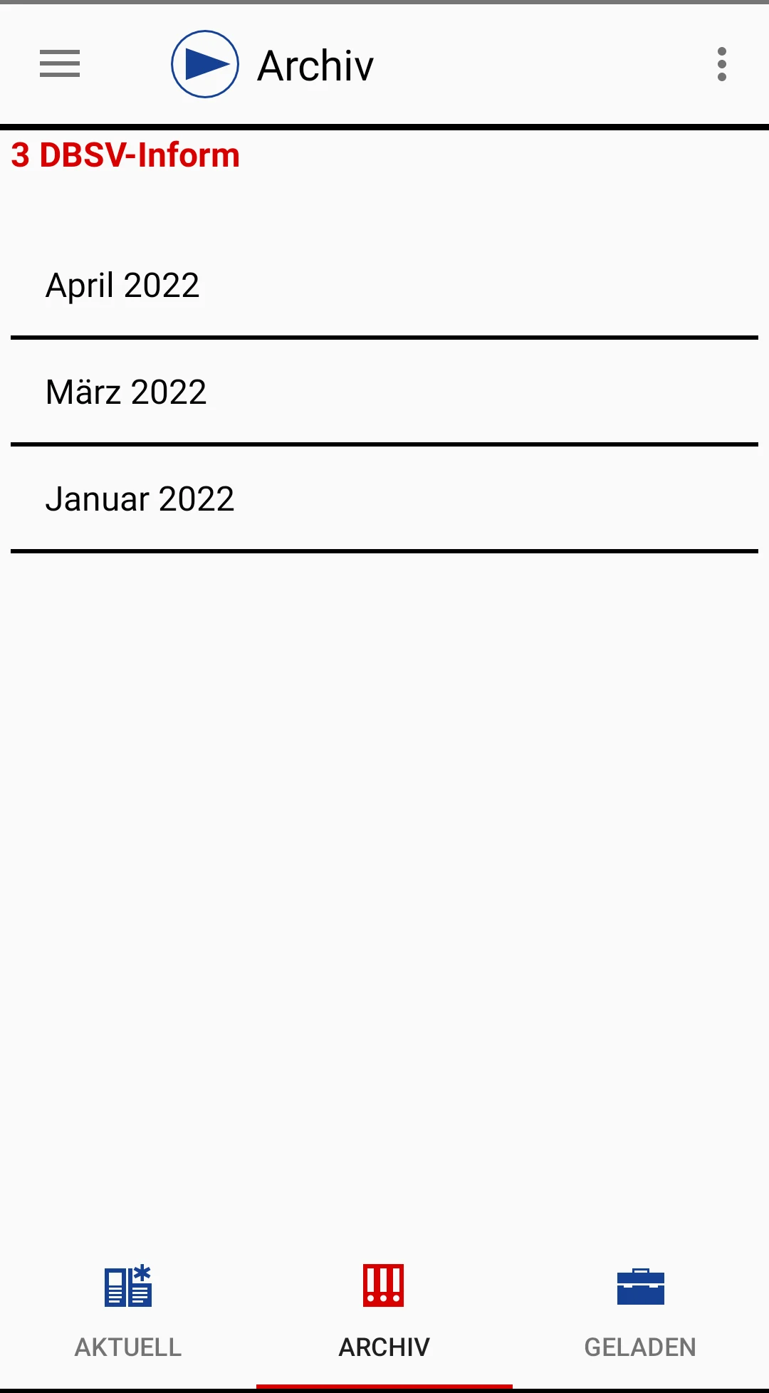 DBSV-Inform screenshot
